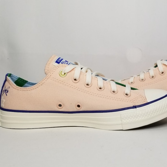 Converse  Unisex Prep Oxfords Women Size 5.5 Peach/Blue A10919F  NWT - Picture 5 of 10